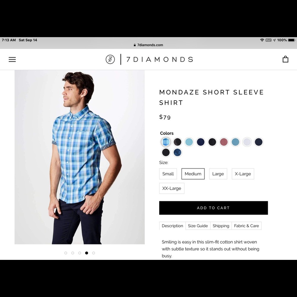 7 Diamonds Button Down